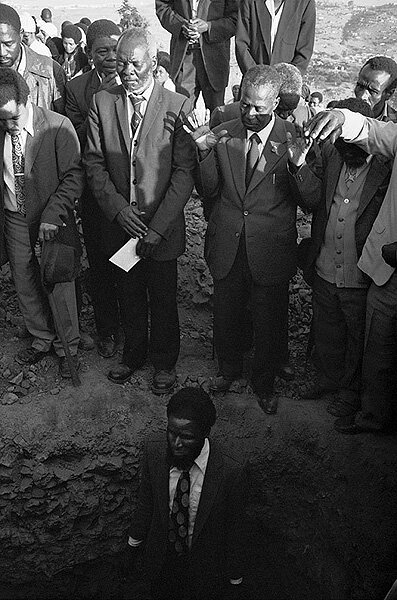 At the graveside