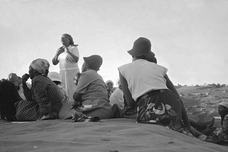 Women at protest meeting against removals. Inanda, Kwa-Zulu Natal