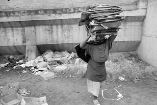Scrap collector, Victoria street 1983