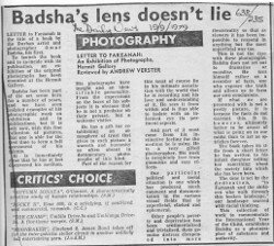 Badsha's lens don't lie , The Daily News, 19 September 1979